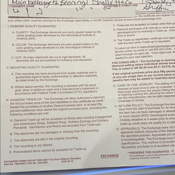 Diamond Solitaire engagement Ring - Picture 5 of 6